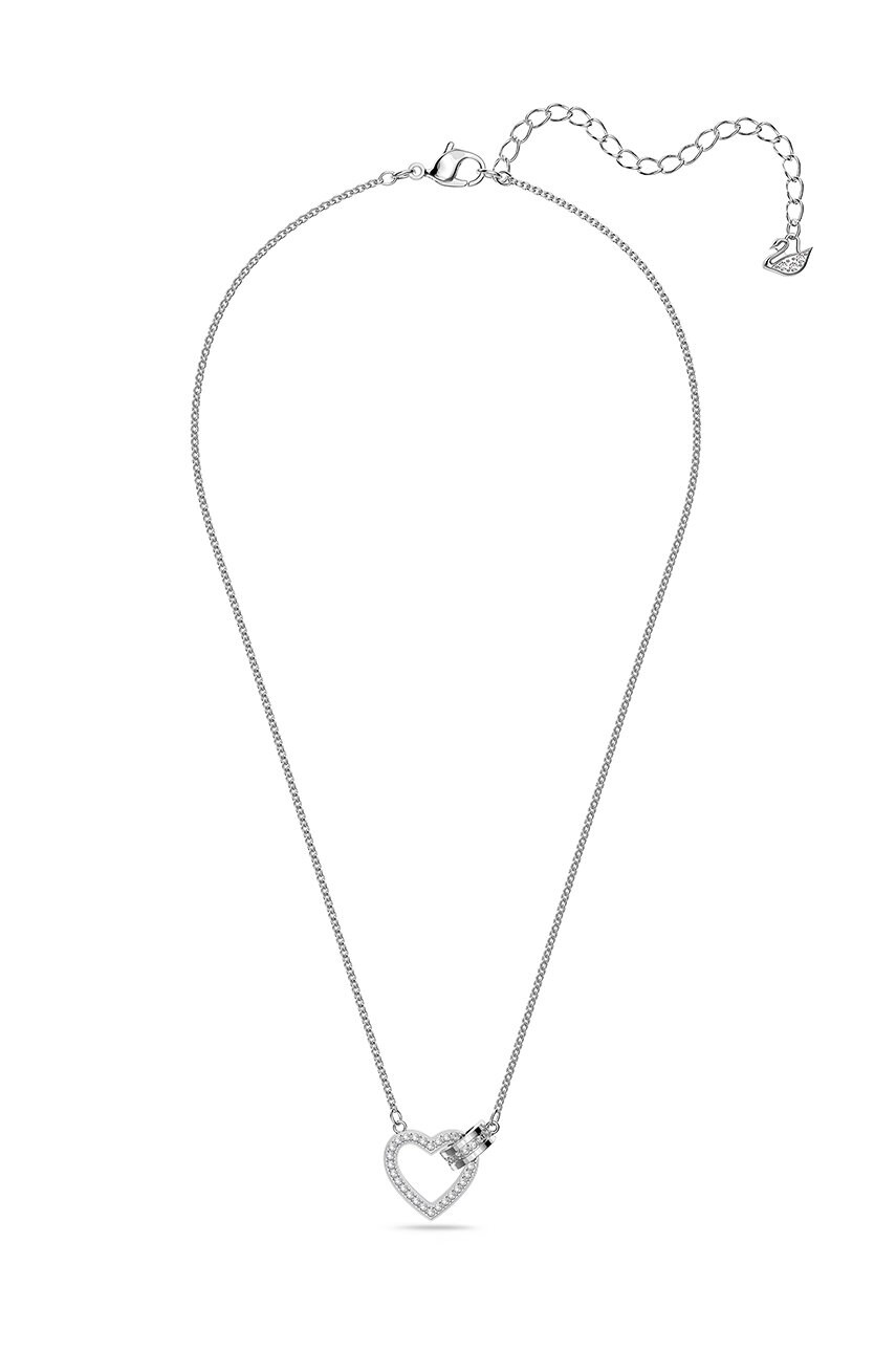 

Колие Swarovski в сребристо, Сребърен