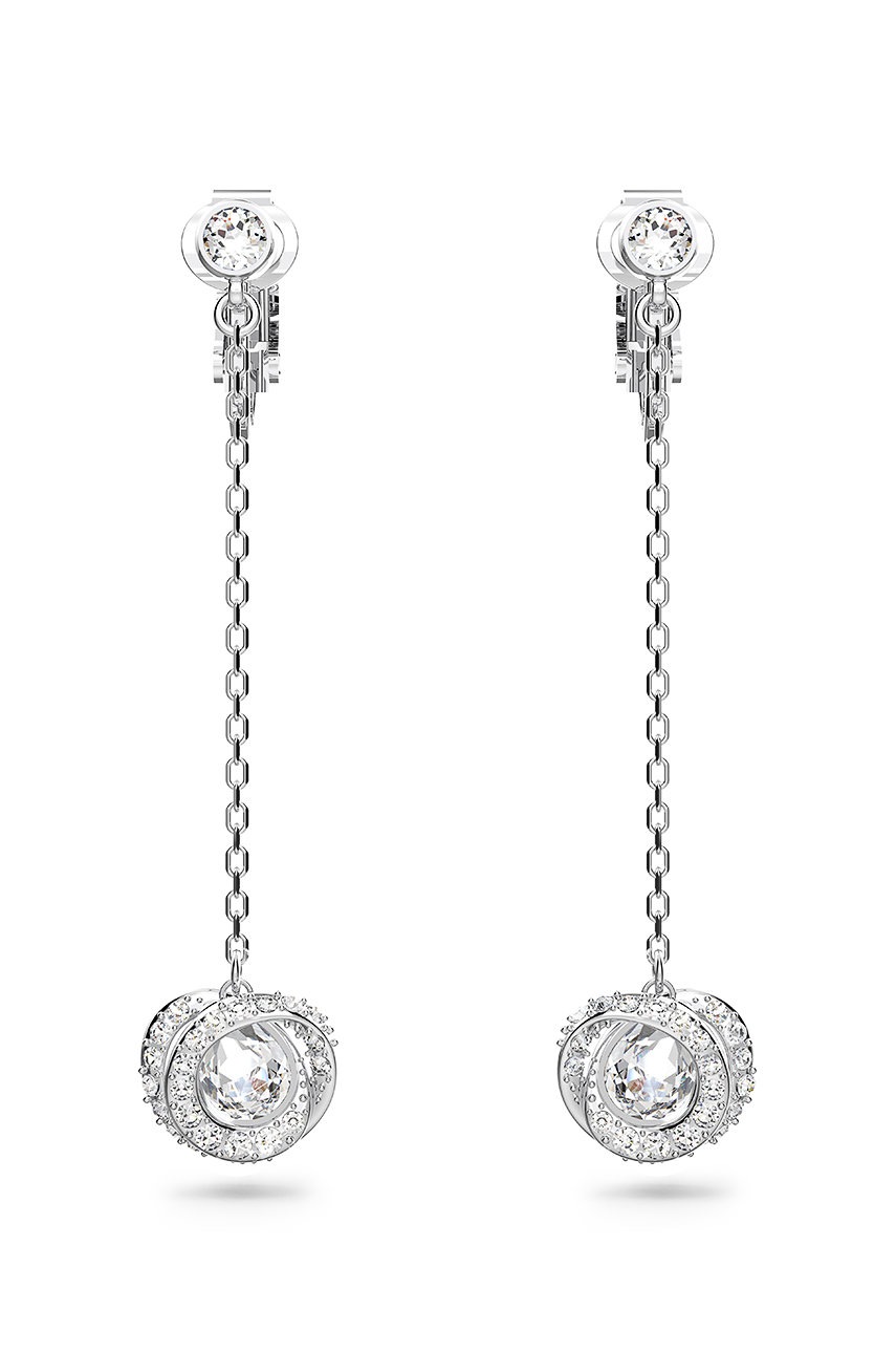 

Обици Swarovski в сребристо, Сребърен