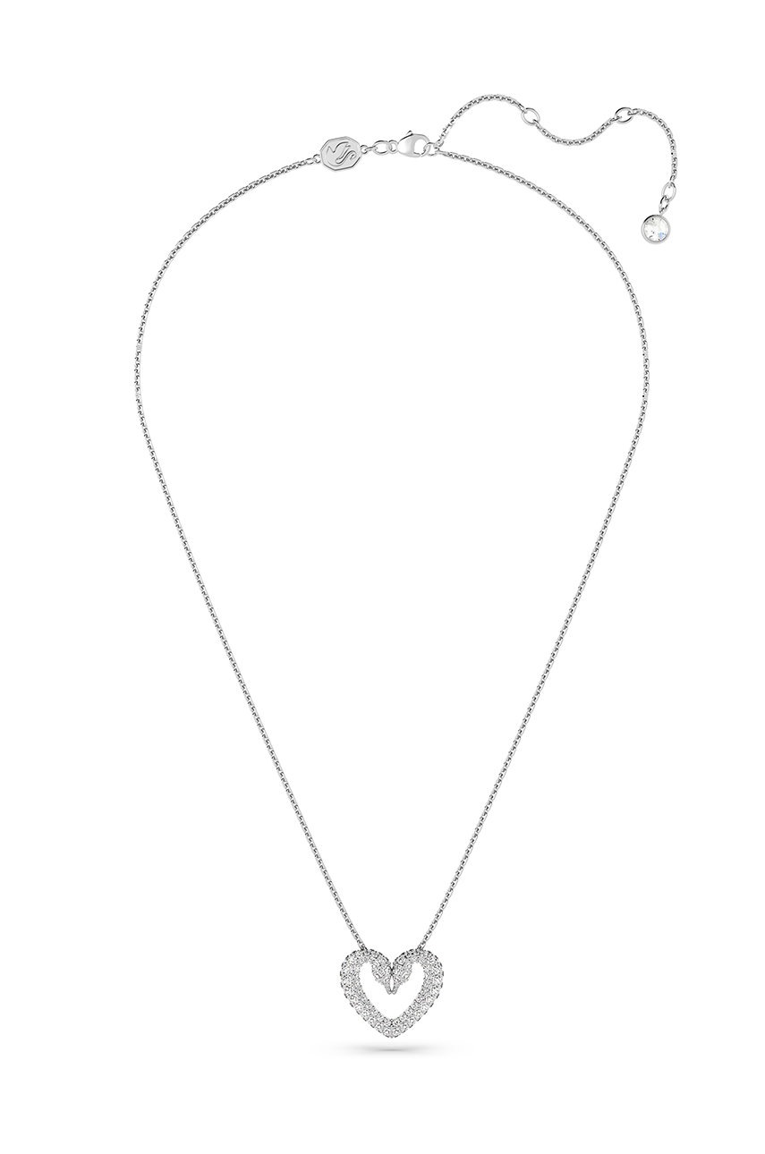 

Колие Swarovski в сребристо, Сребърен