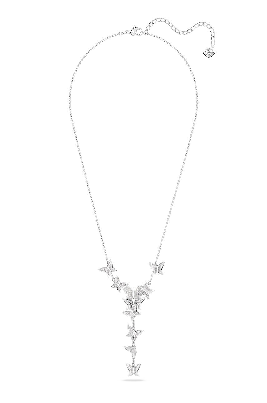 

Колие Swarovski в сребристо, Сребърен