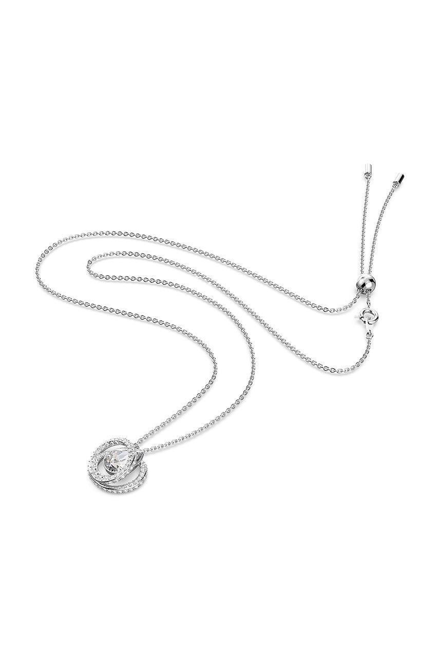 

Колие Swarovski в сребристо, Сребърен
