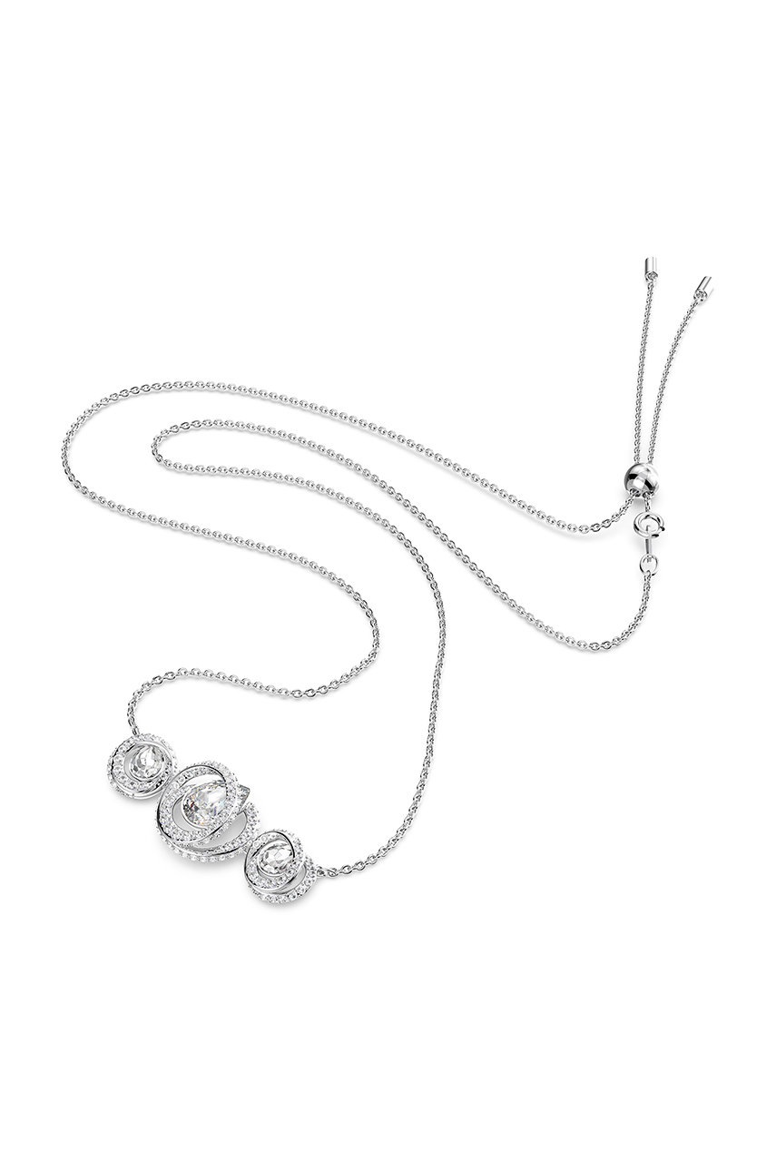 

Колие Swarovski в сребристо, Сребърен