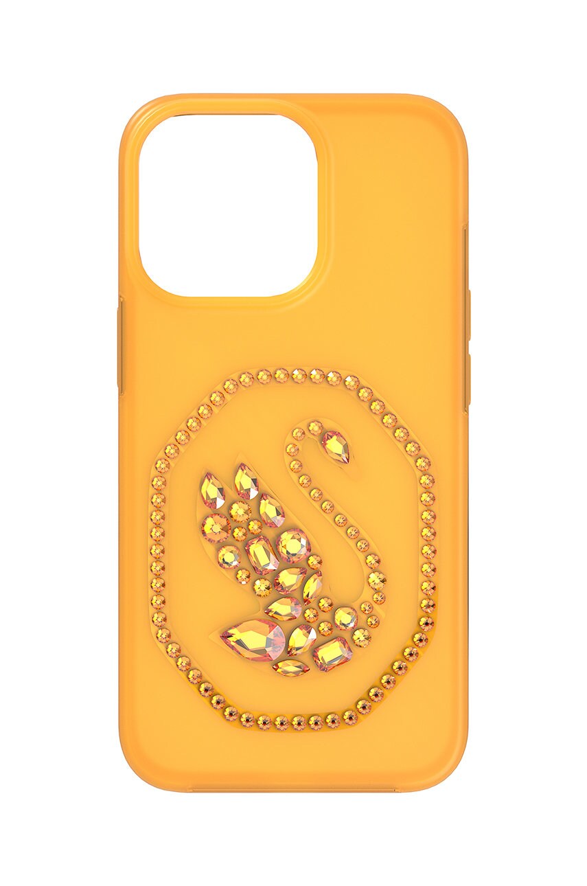 

Чехол на телефон Swarovski iPhone 13 цвет жёлтый