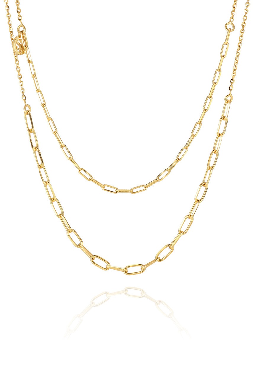 

Sif Jakobs Jewellery - Колие Due Chain, Злато