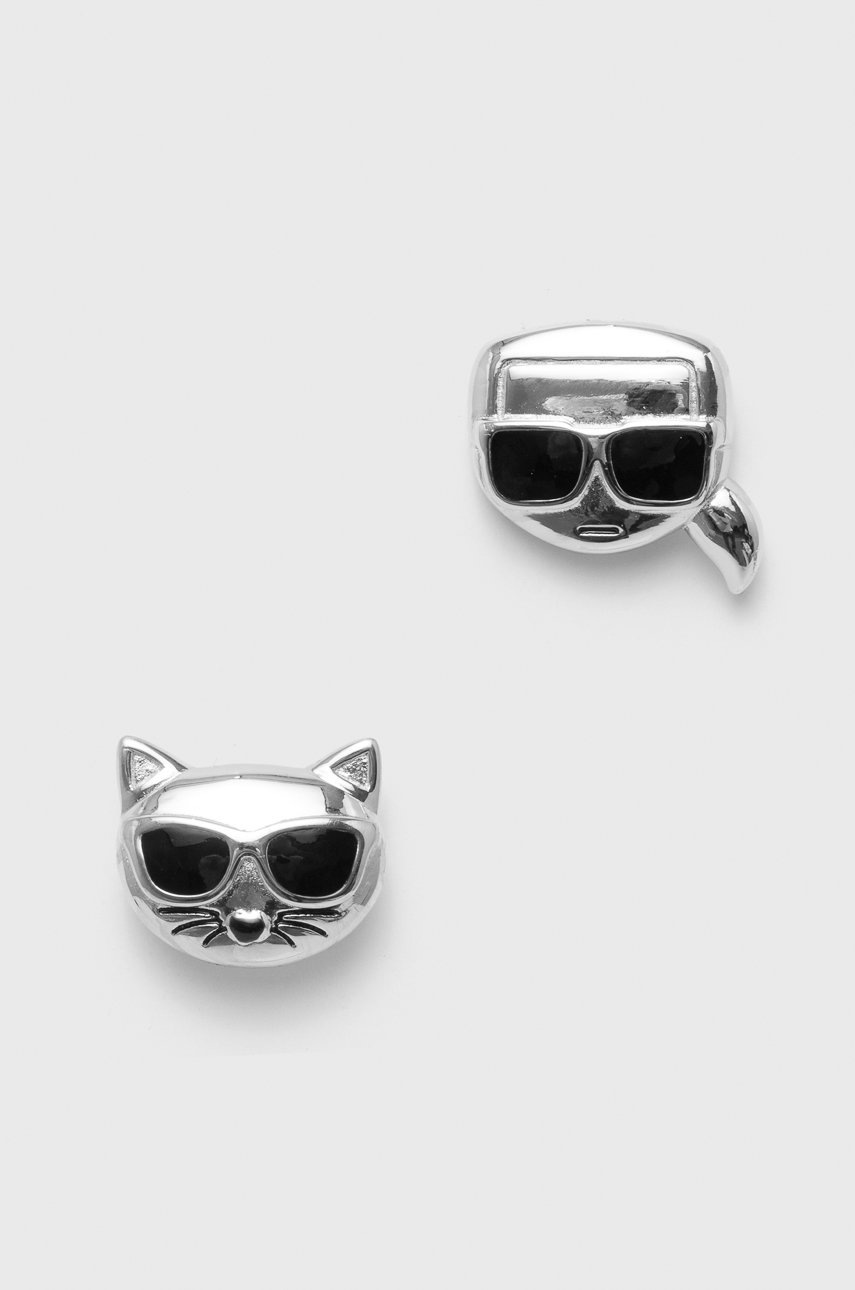 

Обици Karl Lagerfeld в сребристо, Сребърен