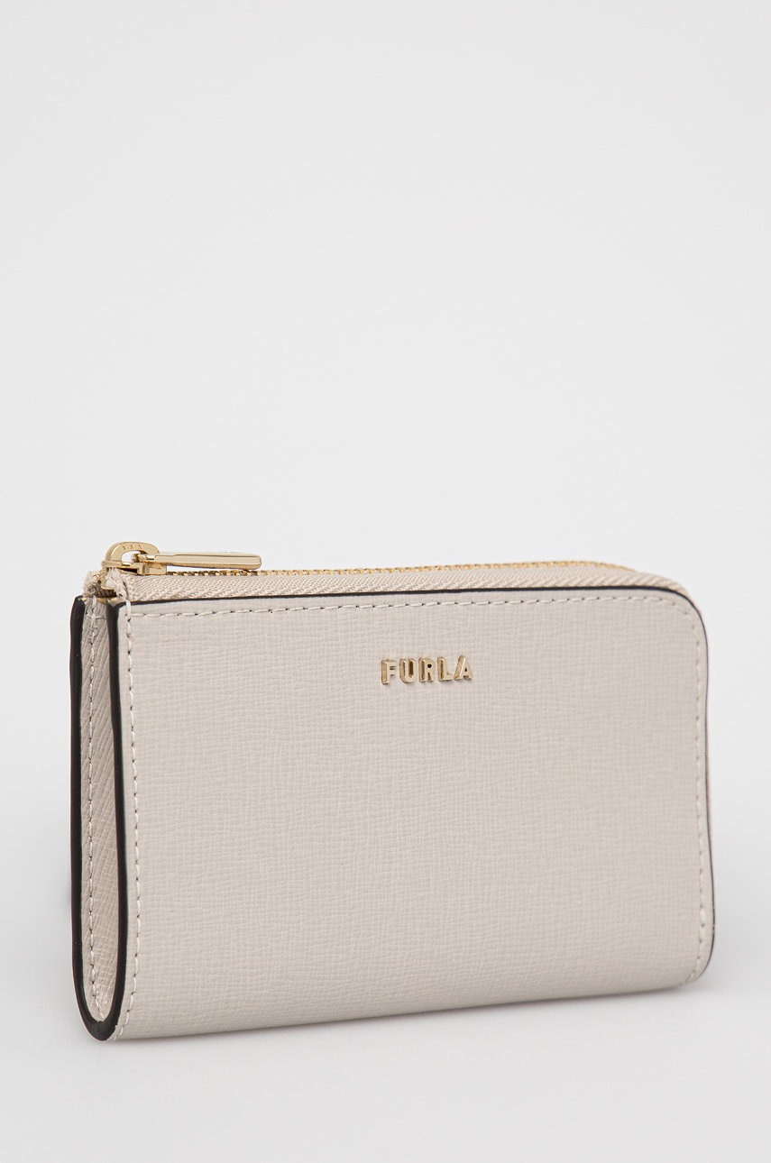 

Шкіряний чохол для ключів Furla жіночий колір сірий