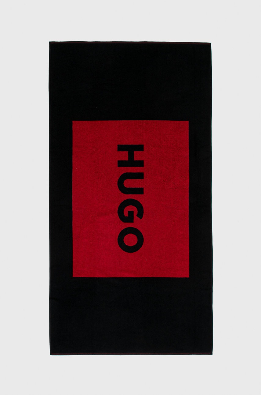 

Памучна кърпа HUGO в черно, Черен