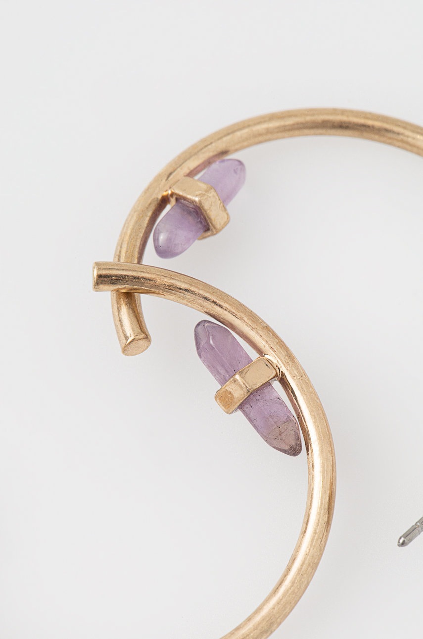 

Сережки AllSaints цвет золотой