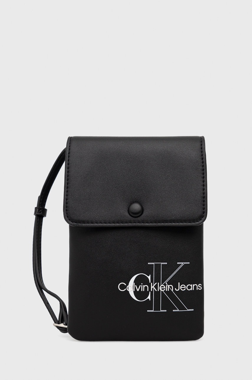 

Калъф за телефон Calvin Klein Jeans в черно, Черен