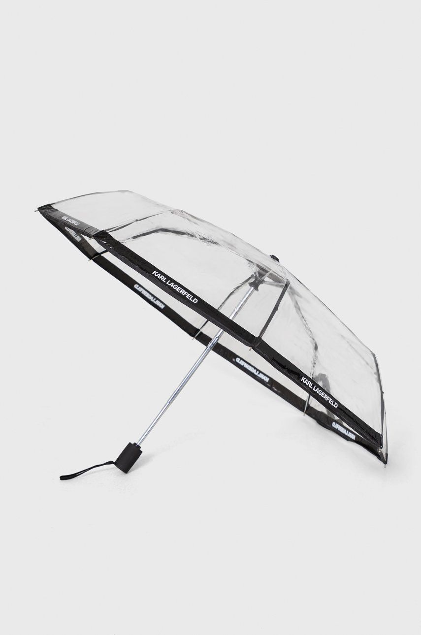 Levně Deštník Karl Lagerfeld bílá barva