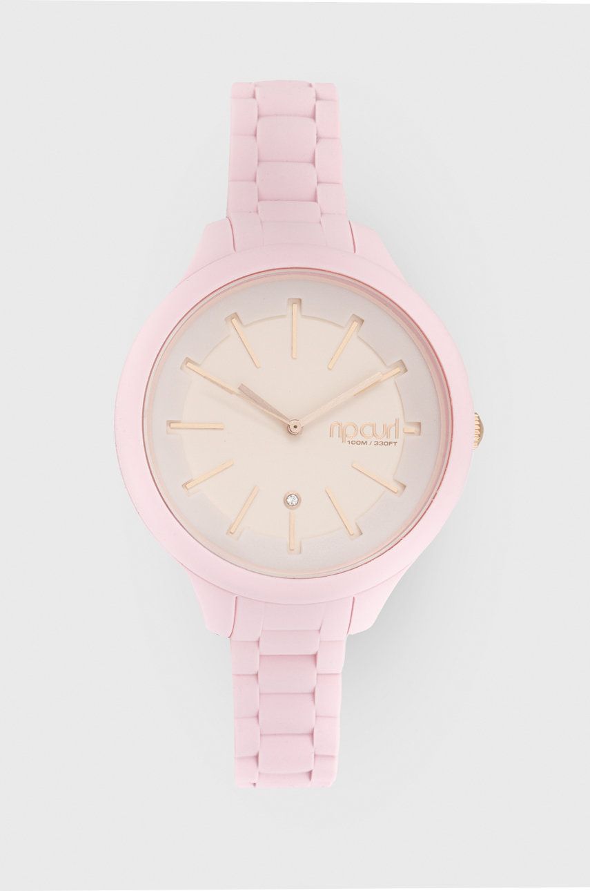 Rip Curl zegarek DELUXE HORIZON damski kolor różowy
