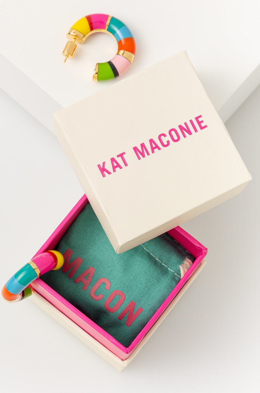 

Сережки Kat Maconie Candy Cane Stud Medium Hoop Earrings