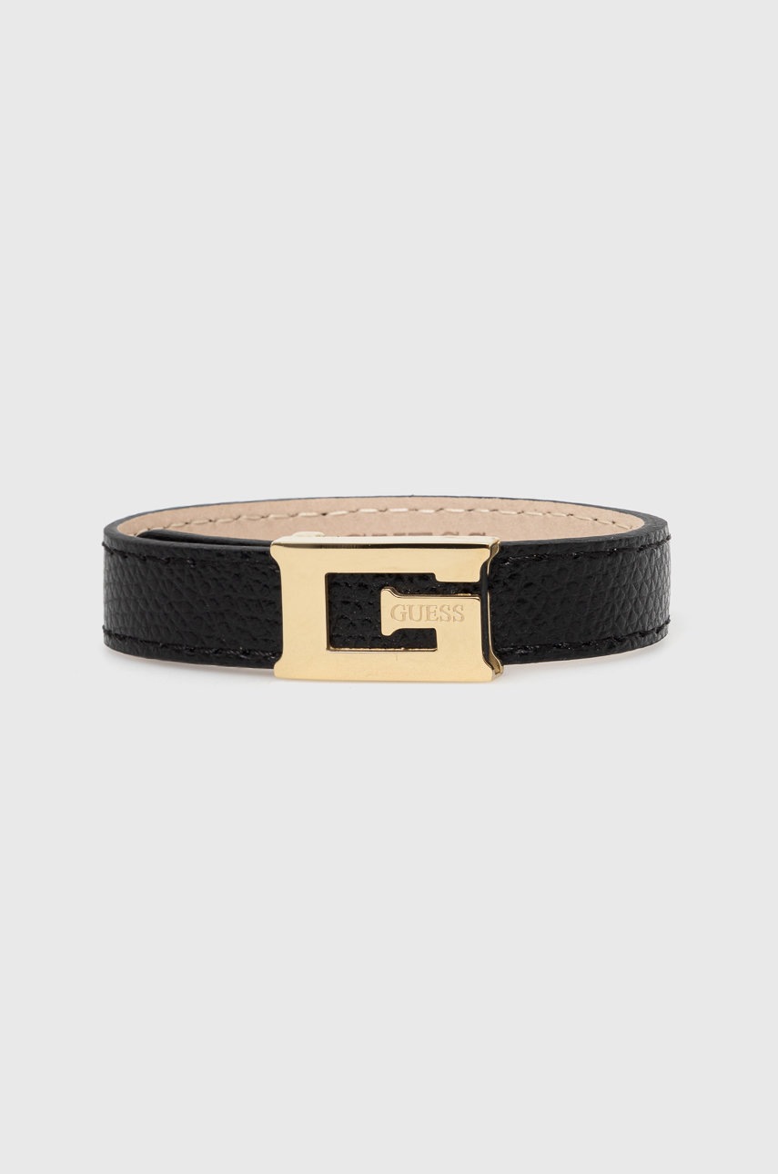 

Кожена гривна Guess дамска, Черен
