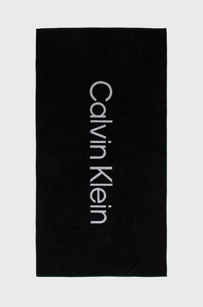 

Детска памучна кърпа Calvin Klein Jeans в черно, Черен