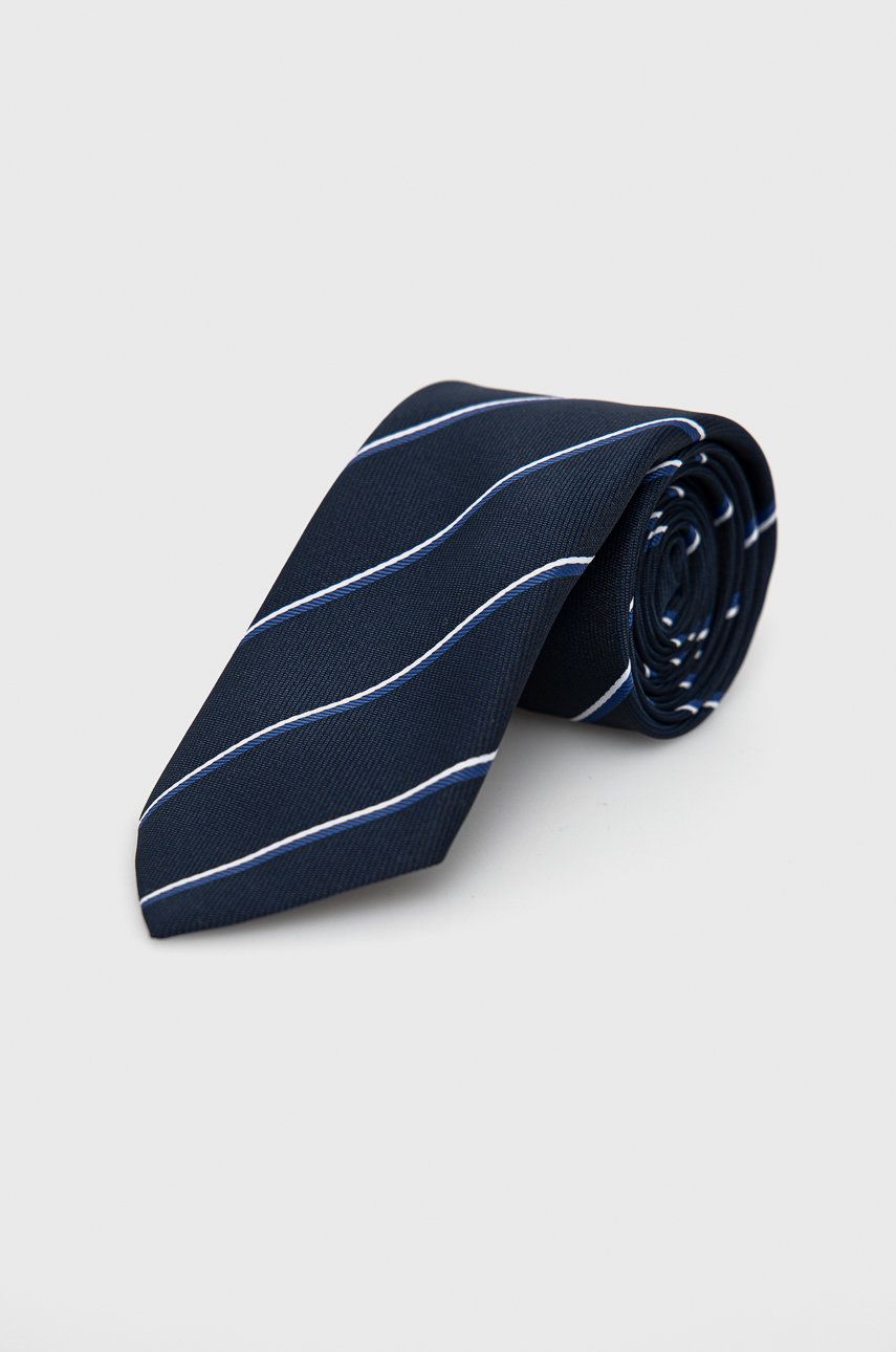 Boss Cravată culoarea albastru marin 2022 ❤️ Pret Super answear imagine noua 2022
