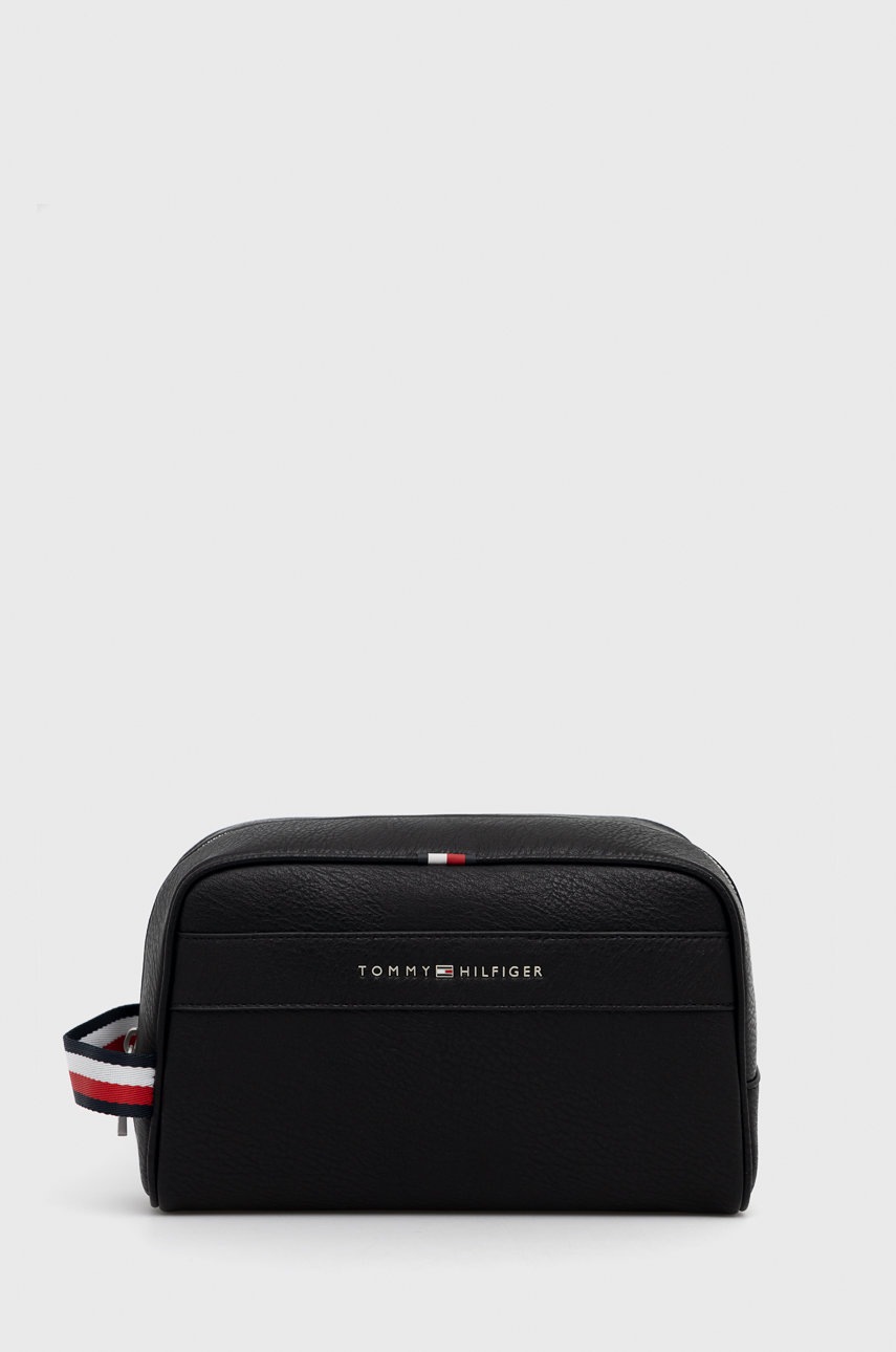 

Козметична чанта Tommy Hilfiger в черно, Черен