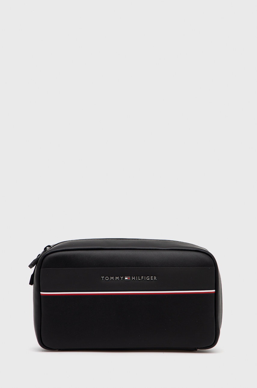 

Козметична чанта Tommy Hilfiger в черно, Черен