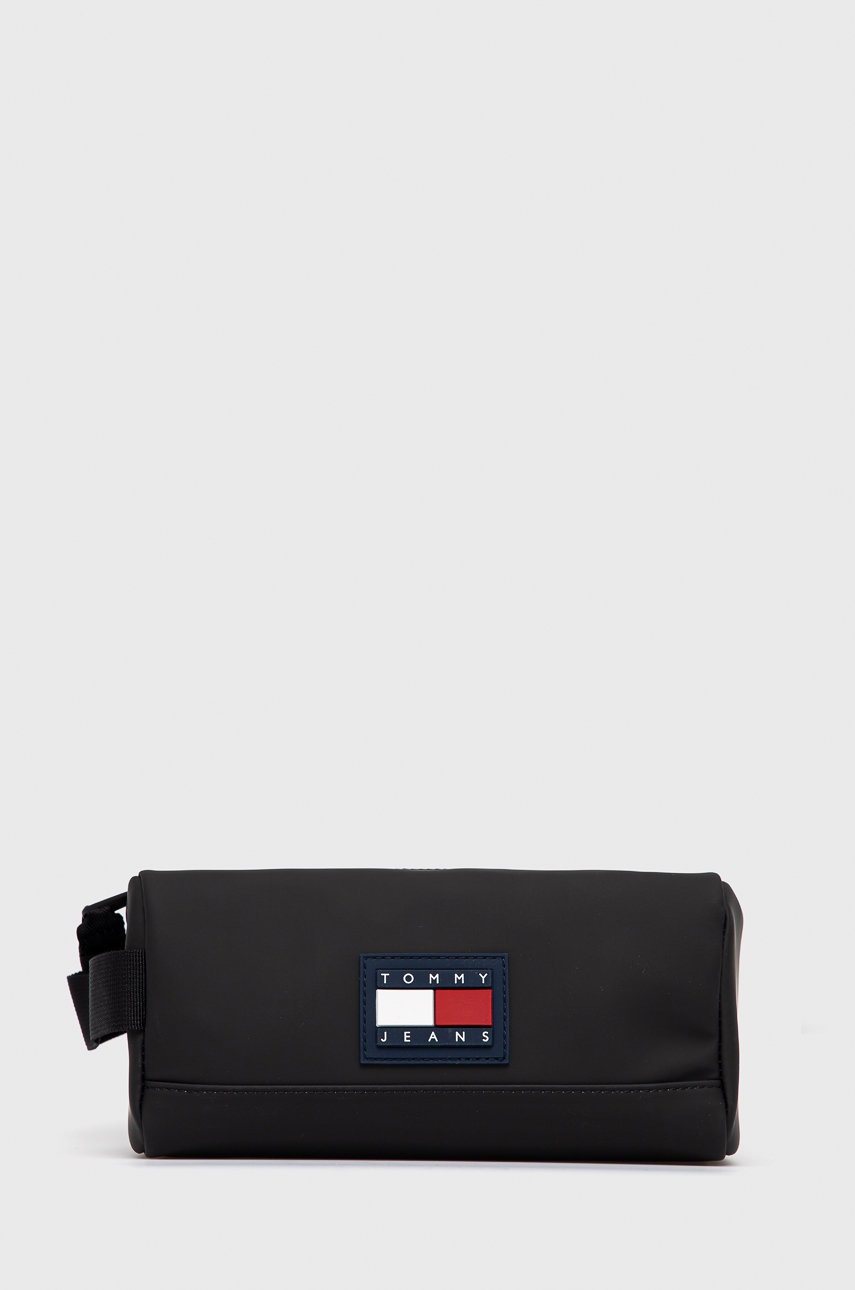 

Козметична чанта Tommy Jeans в черно, Черен