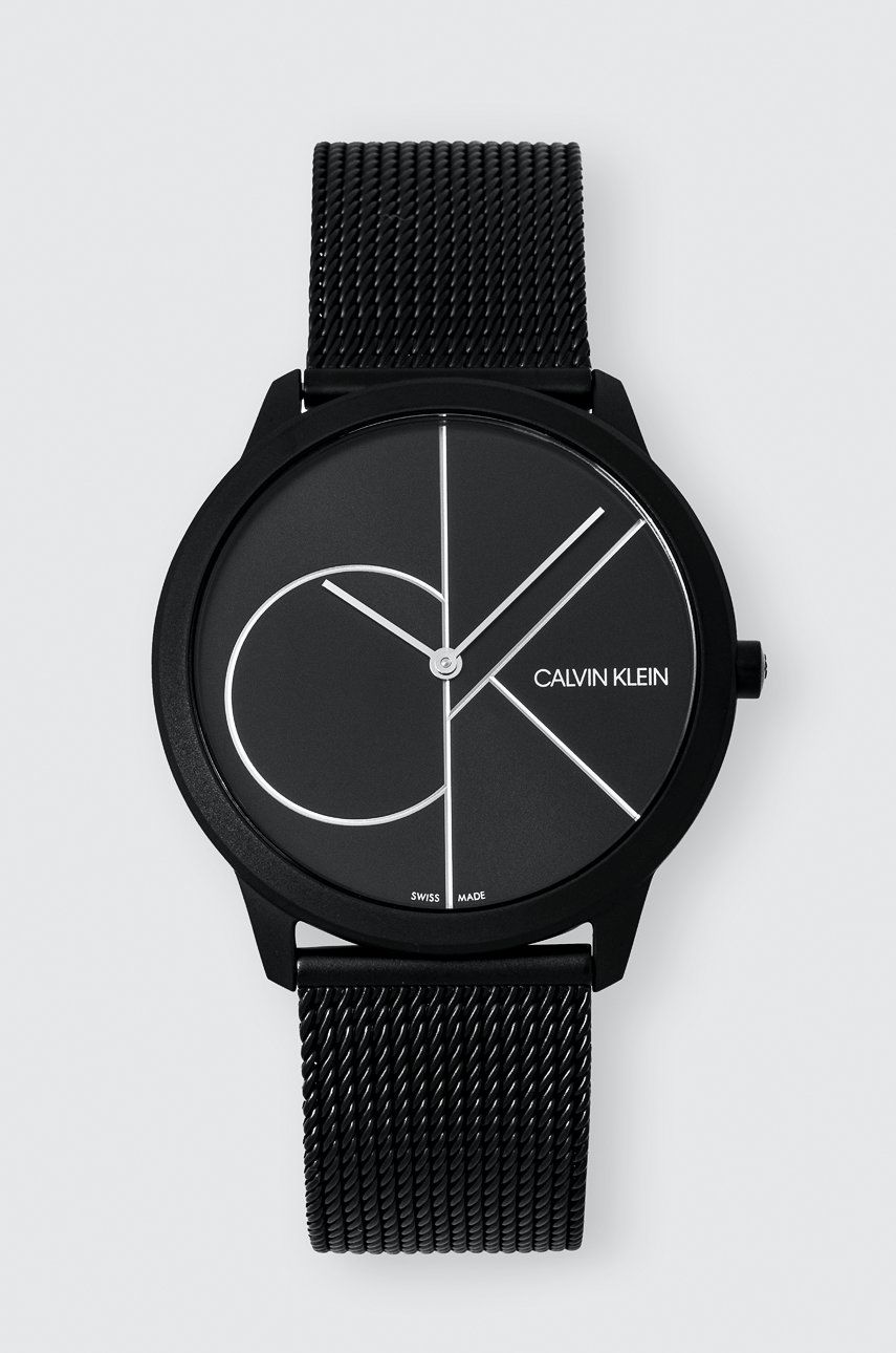 E-shop Hodinky Calvin Klein pánské, černá barva