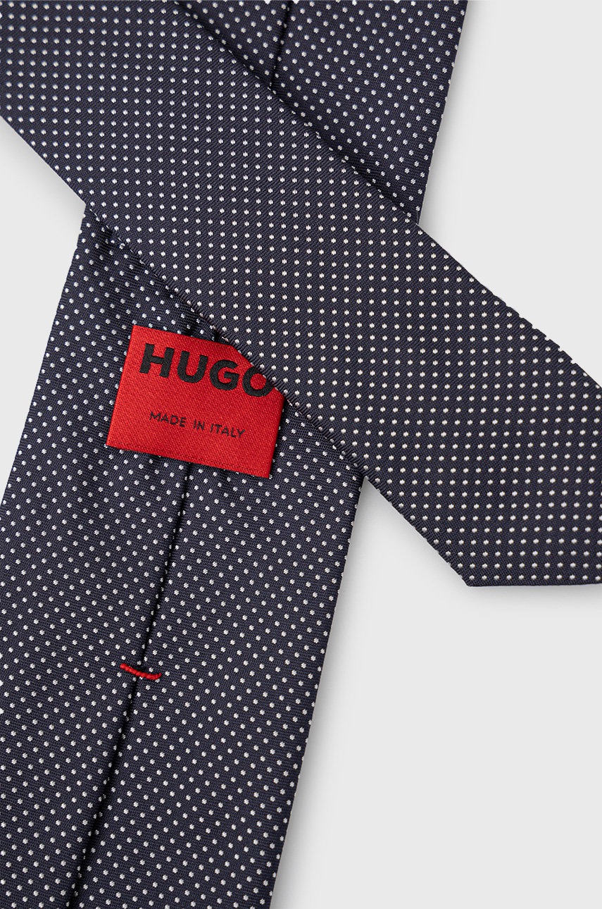 

Шовковий галстук HUGO колір синій