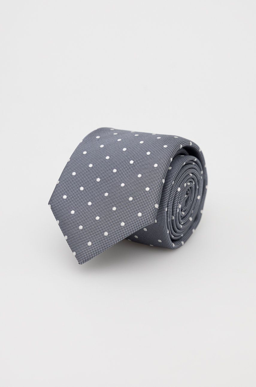 BOSS cravata de matase culoarea gri 2023 ❤️ Pret Super answear imagine noua 2022