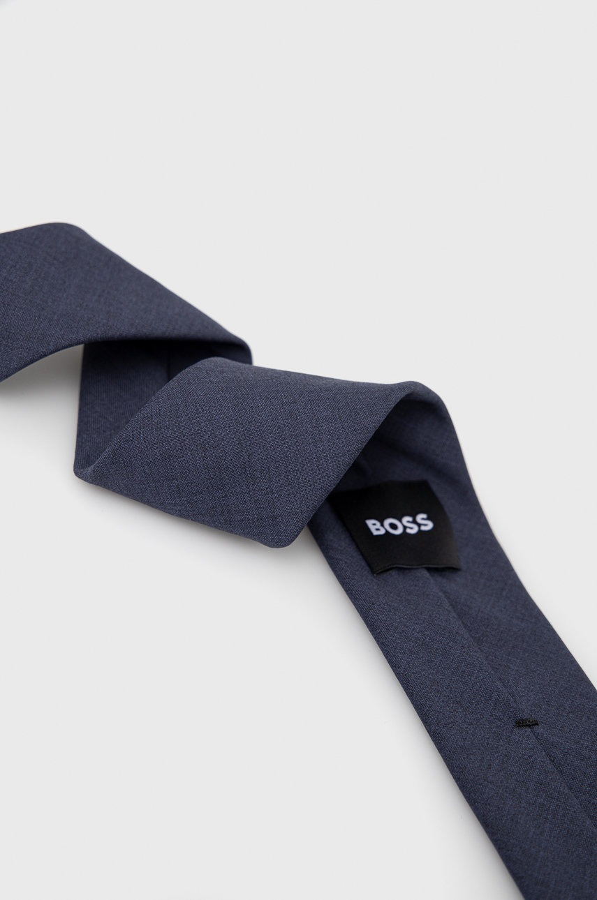 

Шерстяной галстук Boss цвет синий