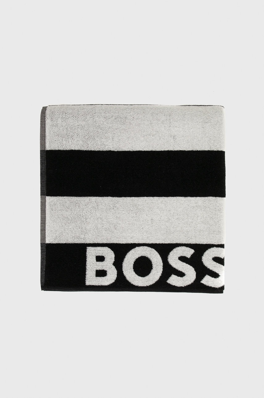 

Хлопковое полотенце BOSS цвет синий