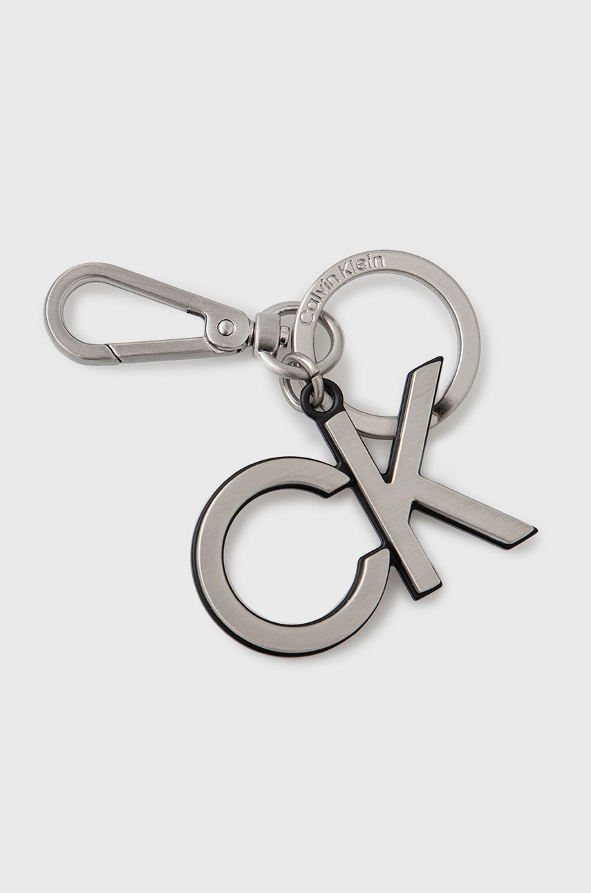 

Ключодържател Calvin Klein в сребристо, Сребърен