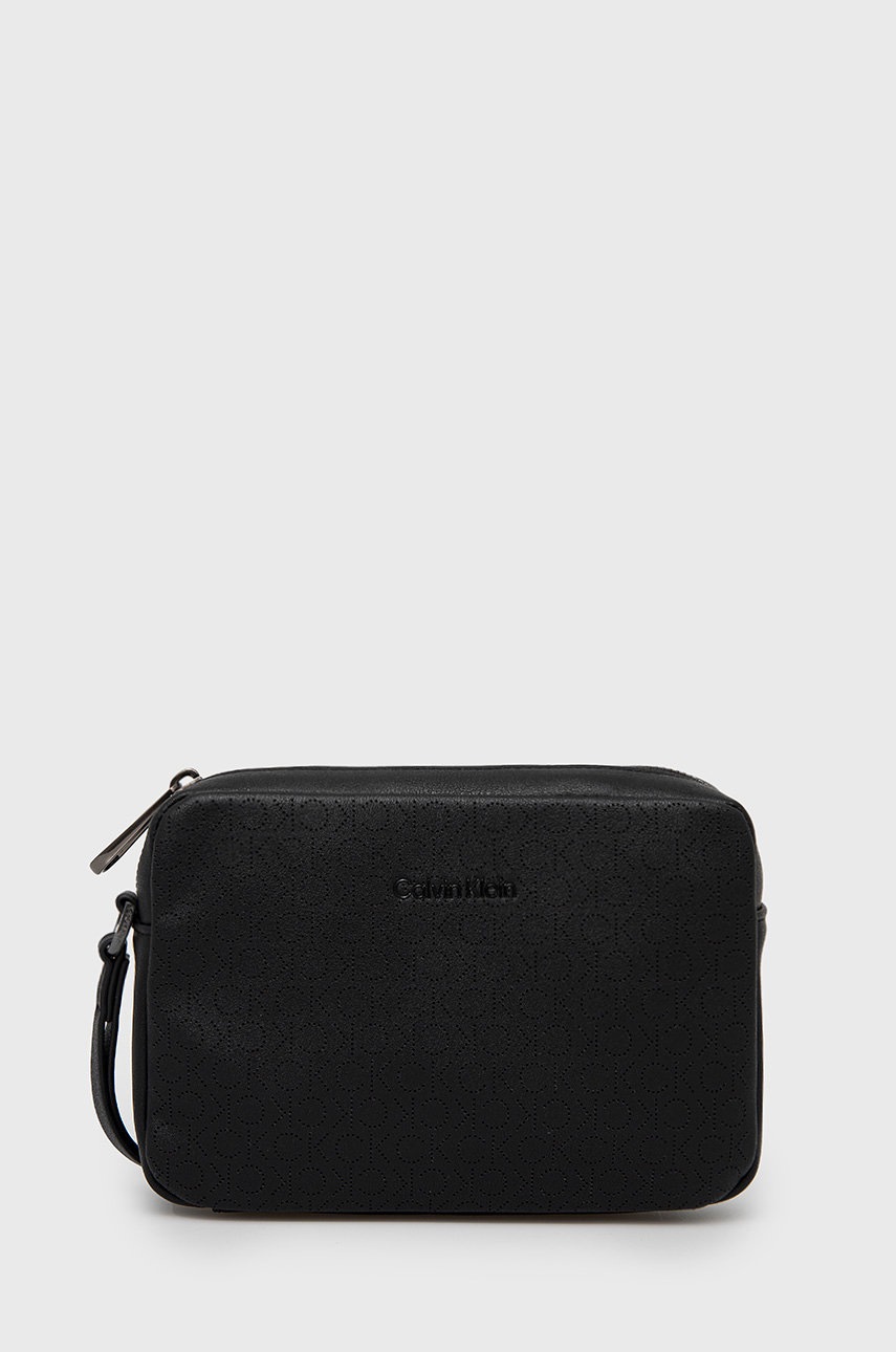

Козметична чанта Calvin Klein в черно, Черен