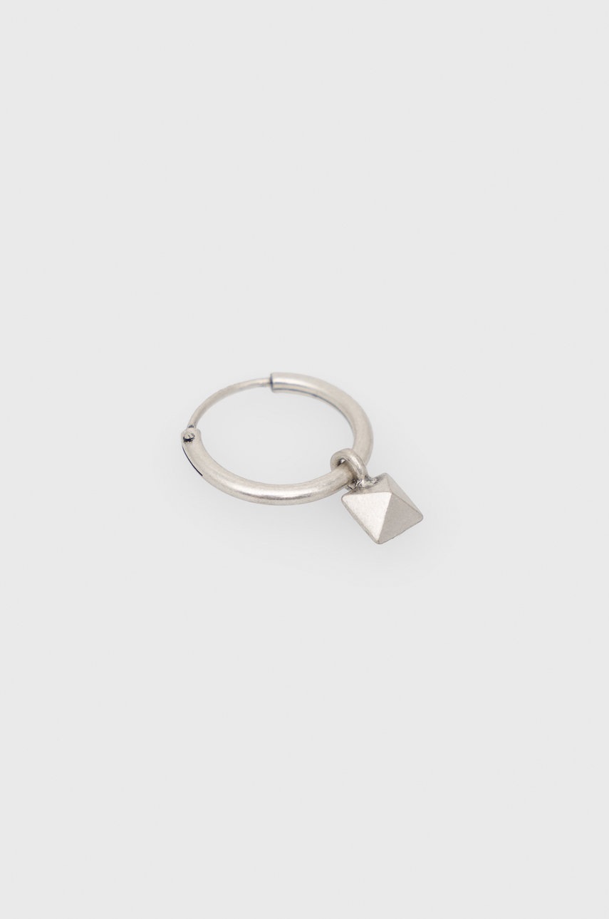 

Обица AllSaints мъжка в сребристо, Сребърен