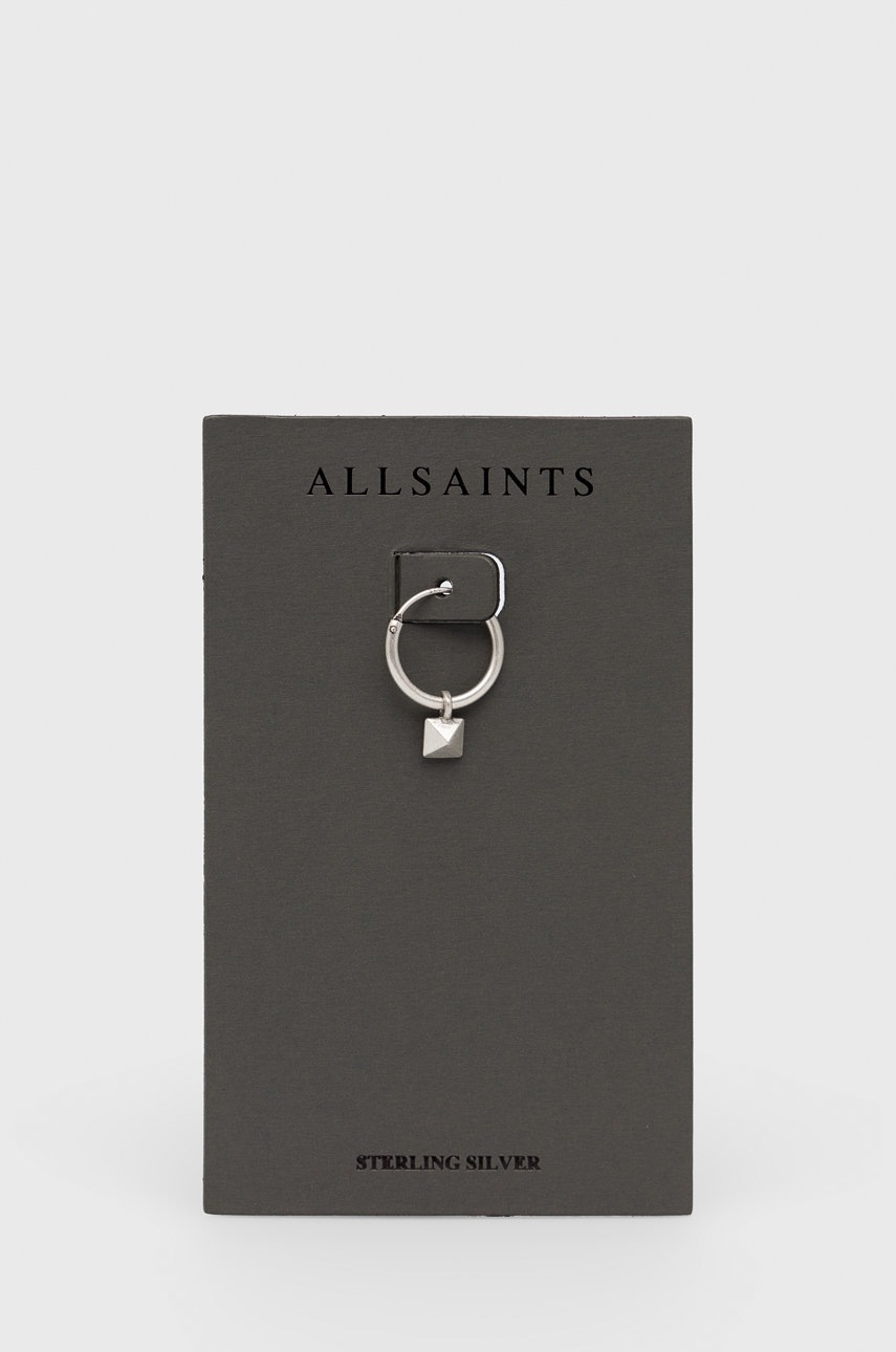

Сережка AllSaints чоловічий колір срібний