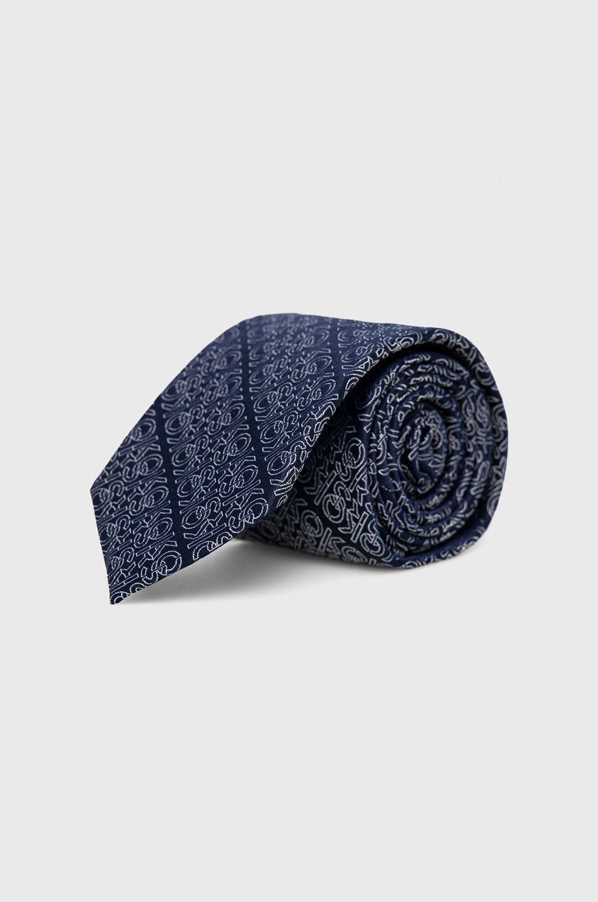 MICHAEL Michael Kors cravata de matase culoarea albastru marin answear.ro