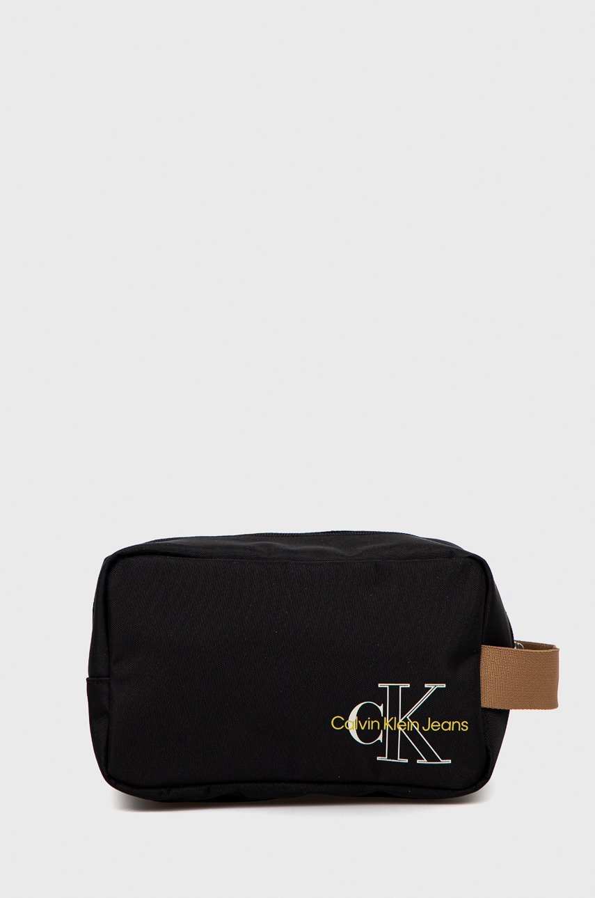 

Козметична чанта Calvin Klein Jeans в черно, Черен