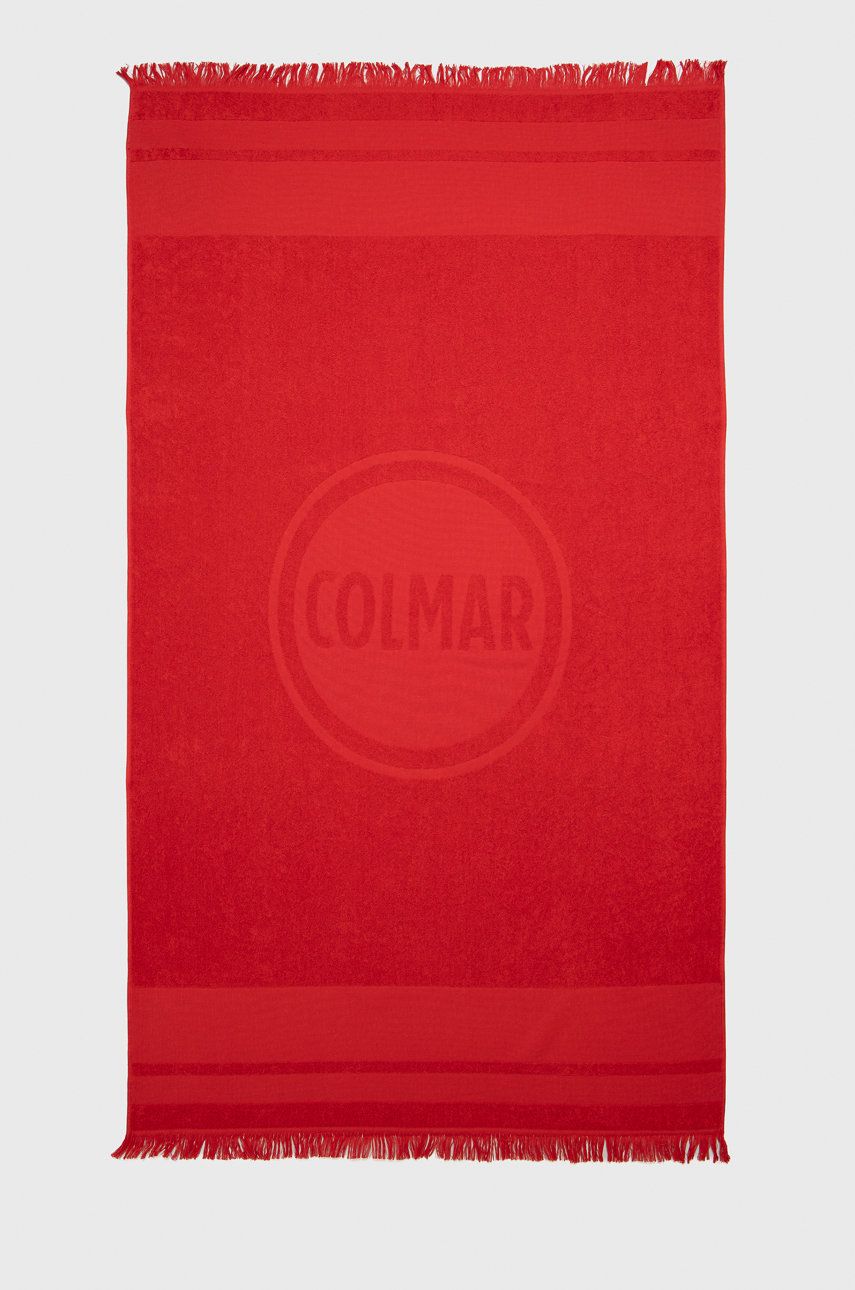 Colmar prosop din bumbac culoarea rosu imagine reduceri black friday 2021 answear.ro