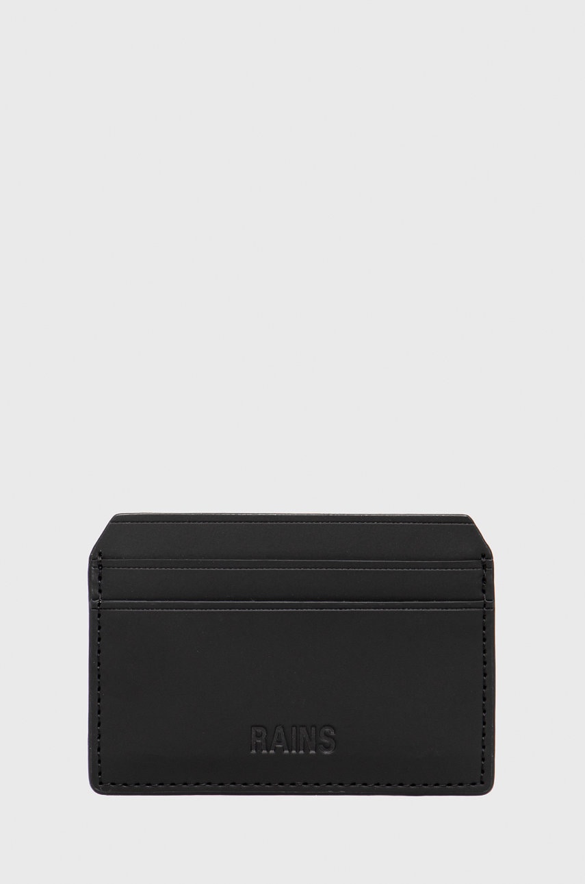 Rains carcasa cardului 16240 Card Holder culoarea negru