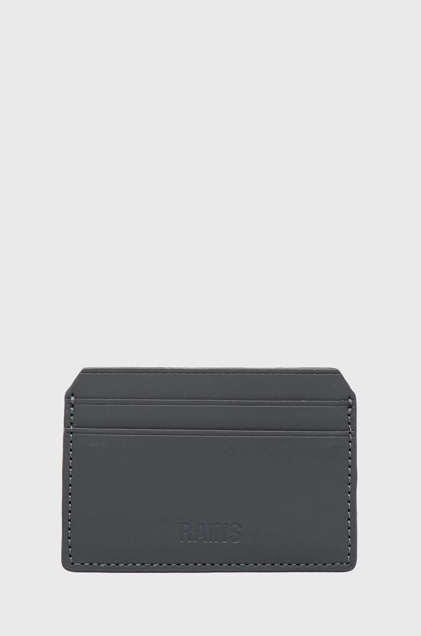 Rains carcasa cardului 16240 Card Holder culoarea gri