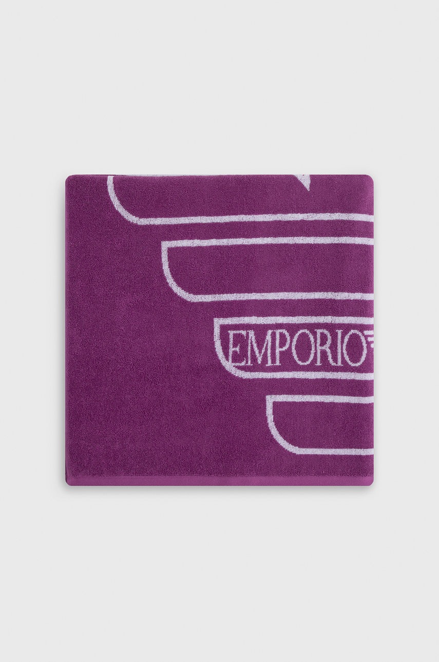 

Полотенце Emporio Armani Underwear цвет фиолетовый