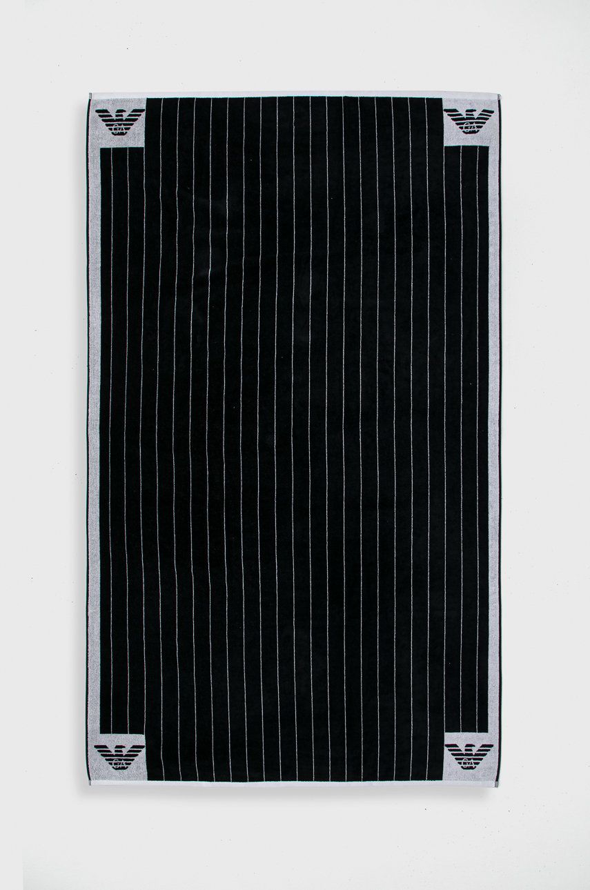 Emporio Armani Underwear prosop din bumbac culoarea negru answear.ro
