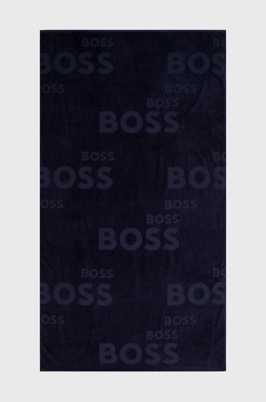 

Памучна кърпа BOSS в тъмносиньо, Тъмносин