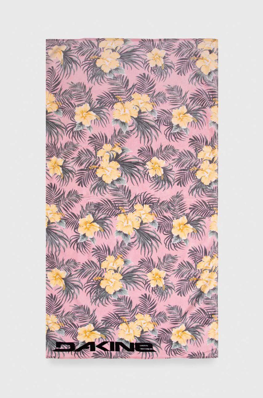 Dakine prosop din bumbac TERRY BEACH TOWEL 86 x 160 cm culoarea roz, 10003712