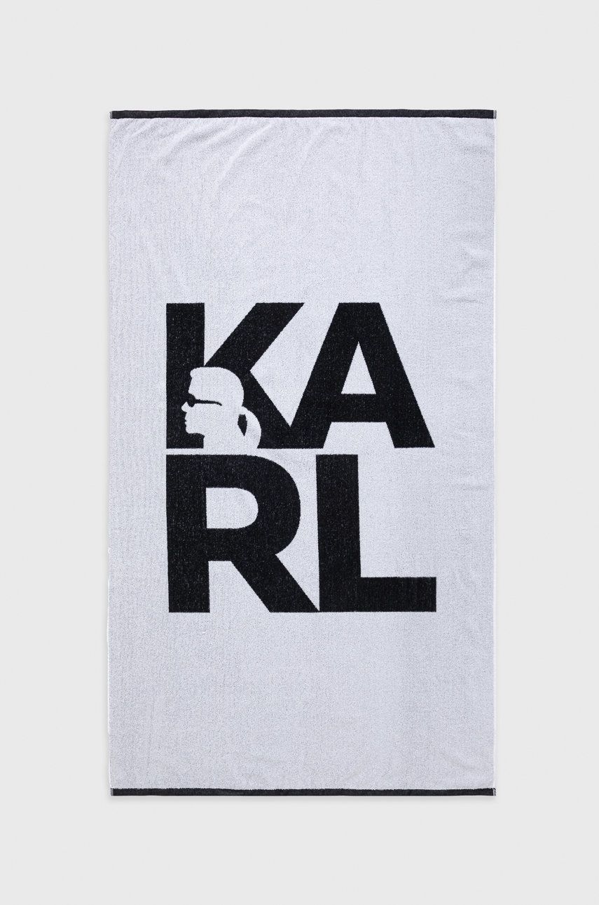 Karl Lagerfeld prosop din bumbac culoarea alb answear.ro