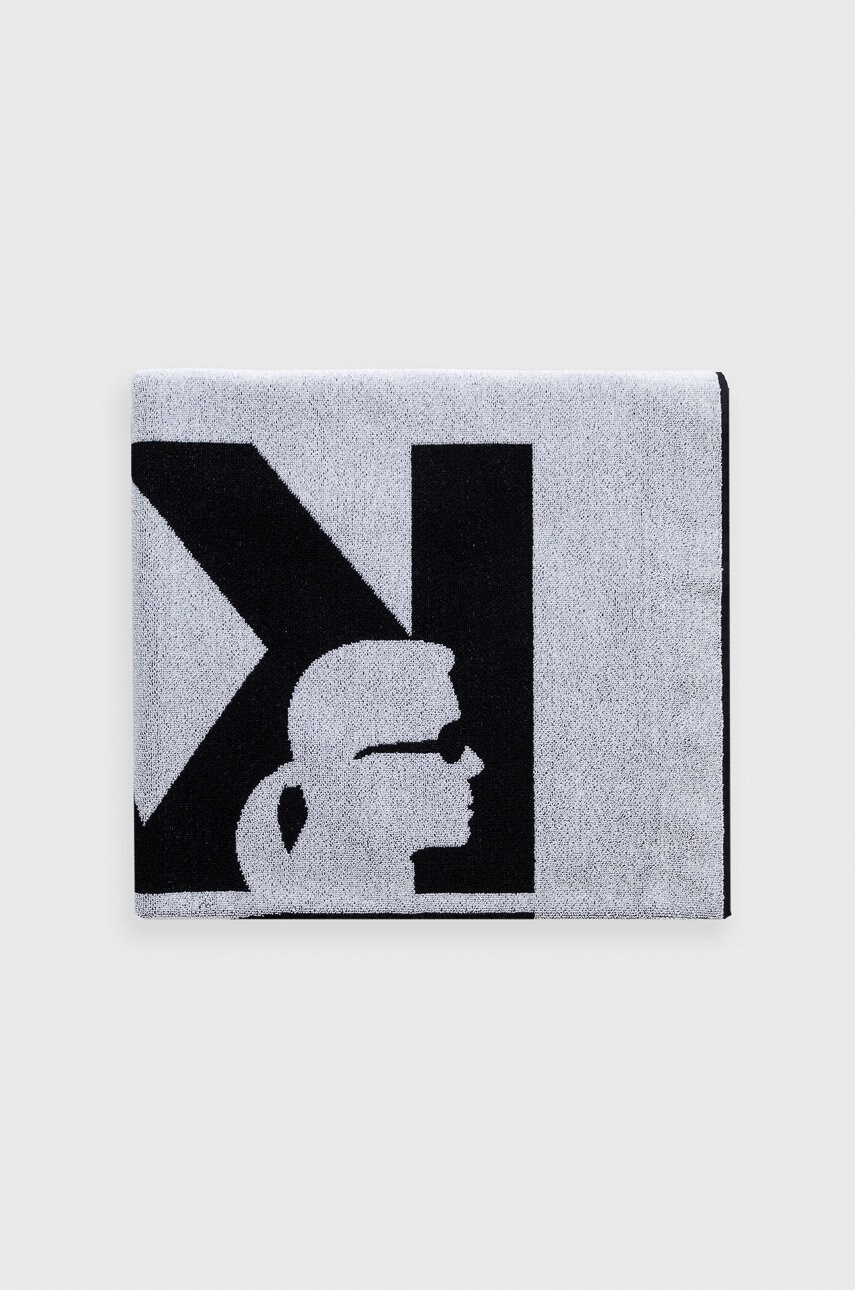 

Бавовняний рушник Karl Lagerfeld колір чорний
