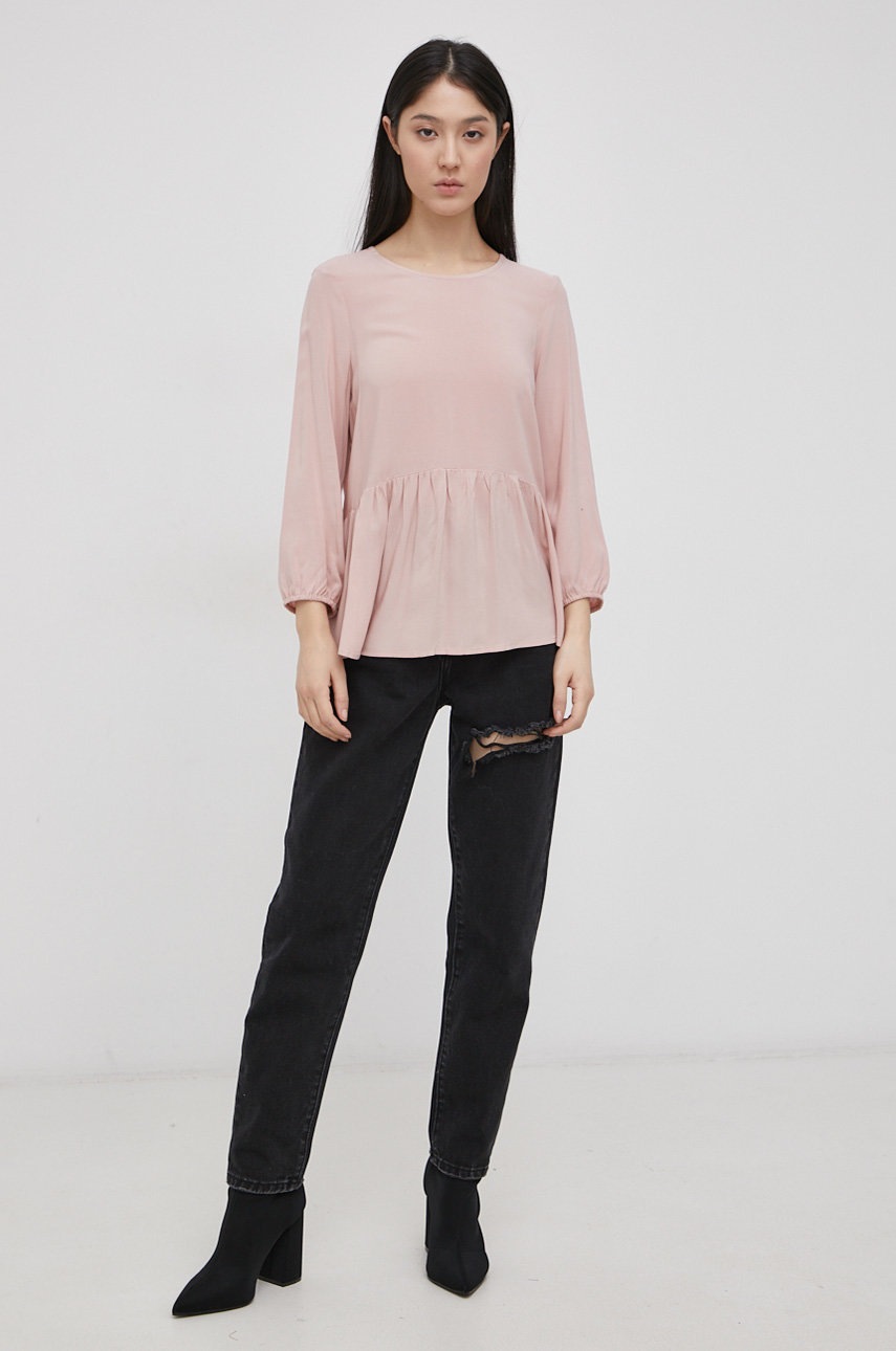 

Блузка Vero Moda женская цвет розовый гладкая