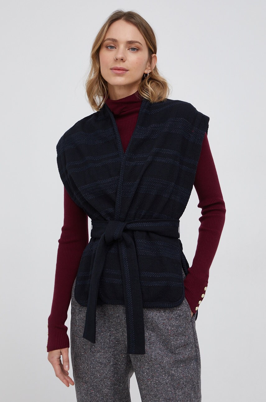 Drykorn vestă ives femei, culoarea negru, light