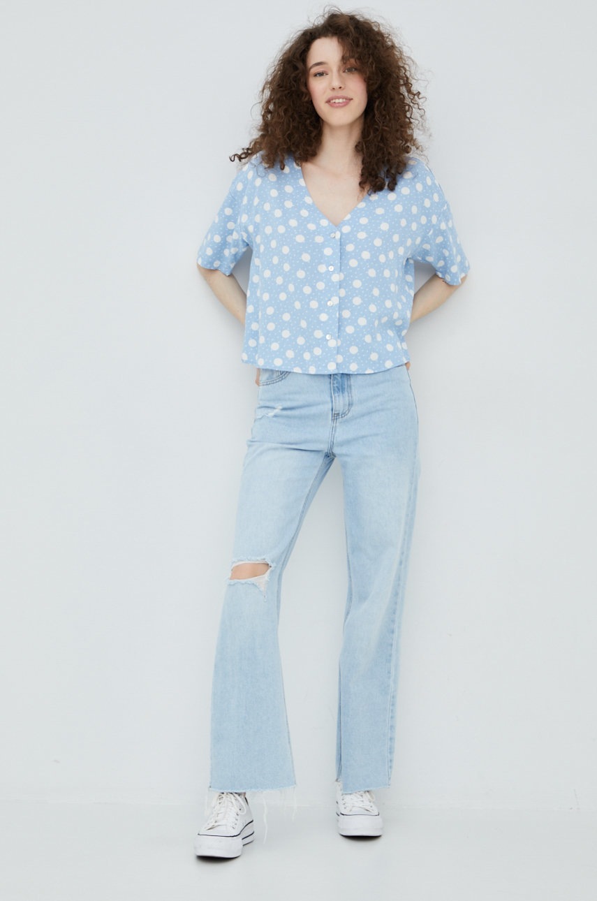 

Рубашка с примесью льна Vero Moda женская relaxed