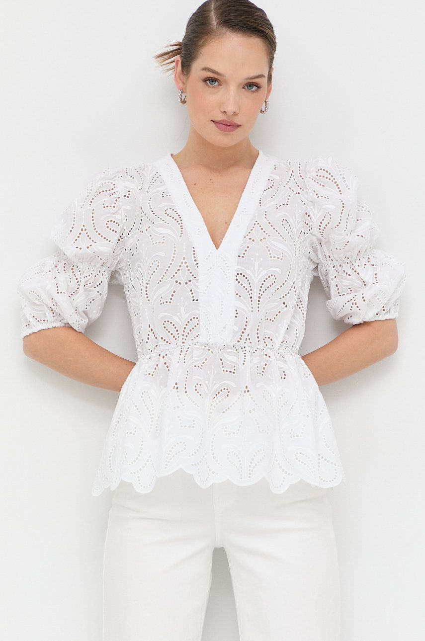 Ivy & Oak bluza Bianca femei, culoarea alb, neted answear.ro poza 2022