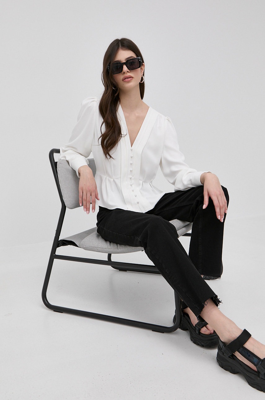 

Блузка The Kooples жіноча колір білий однотонна