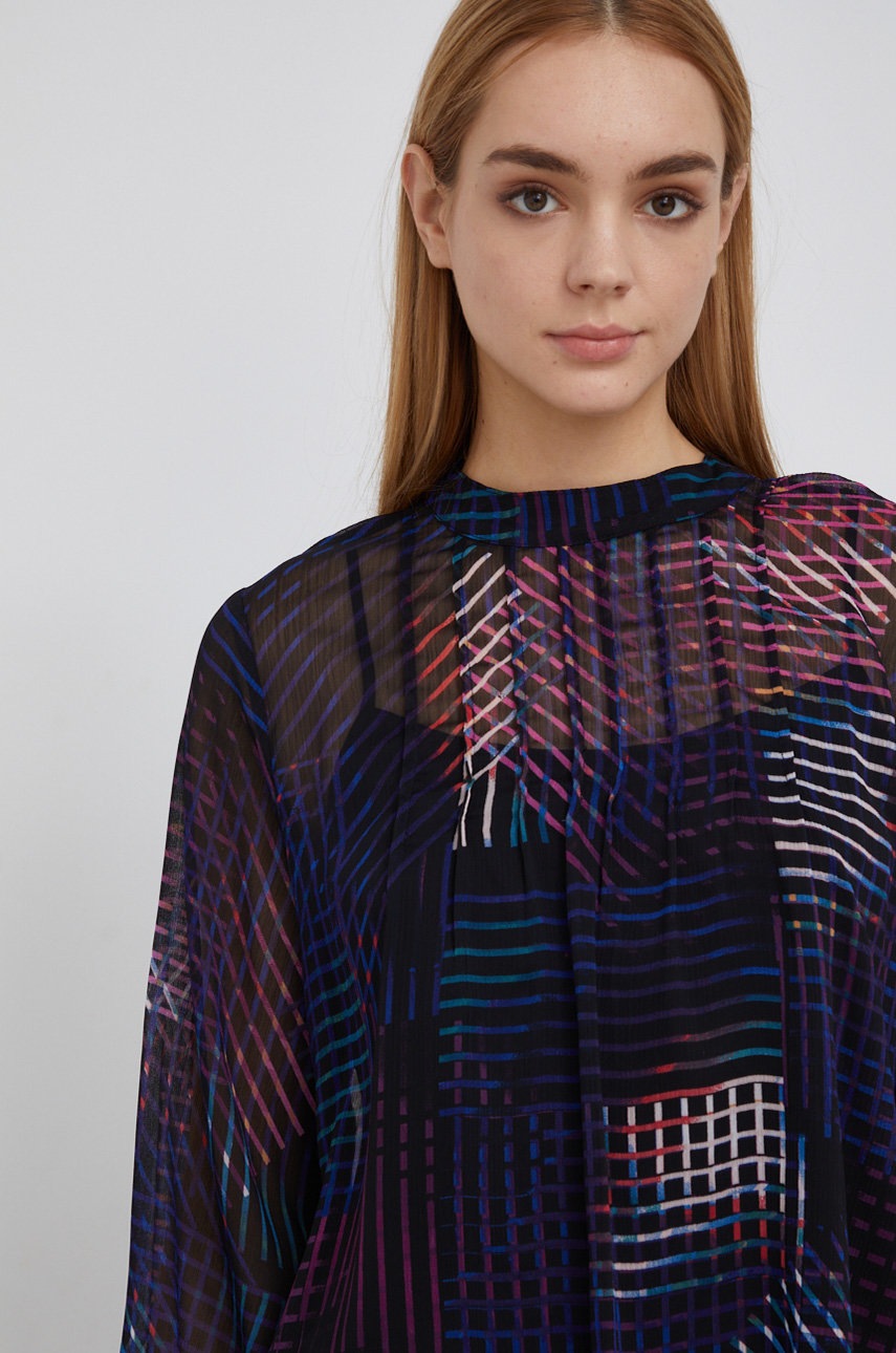 

Блуза Dkny дамска с десен, Многоцветен