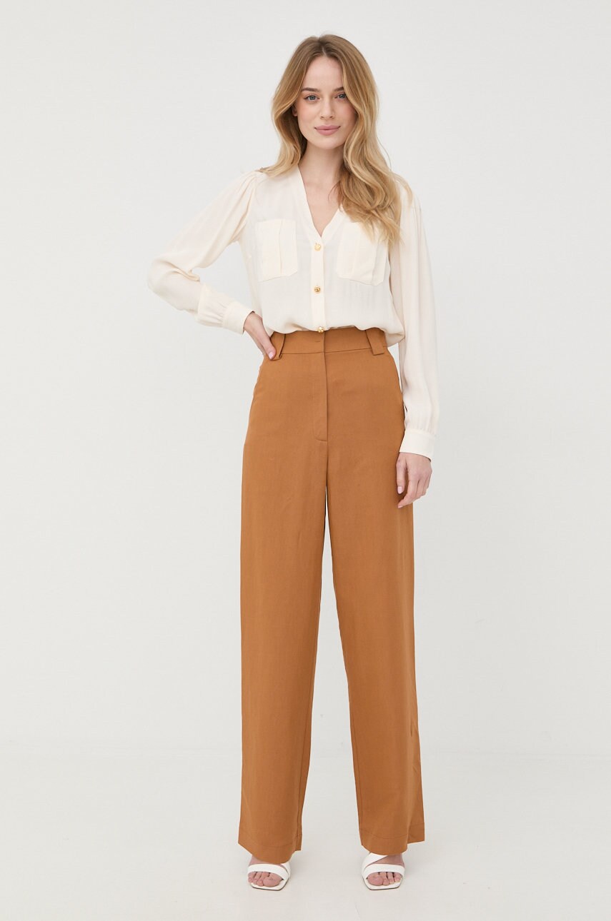 

Рубашка Elisabetta Franchi женская цвет бежевый regular