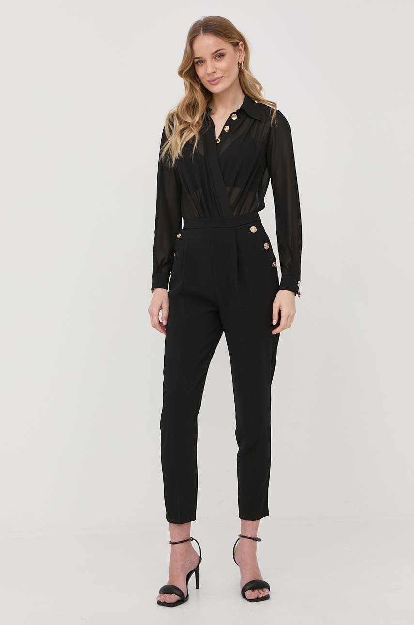 

Блузка Elisabetta Franchi женская цвет чёрный однотонная